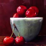 Bowl Of Cherries by Rima Himelstein in Watercolor