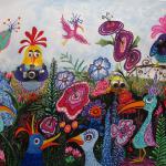 The Bird Watchers by Lois Mullen in Acrylic