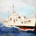 USCGC Rockaway by Bradford A. Thomas in Oil