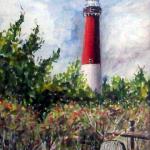 Walkway to Barney, Gouache, Laura Moyer